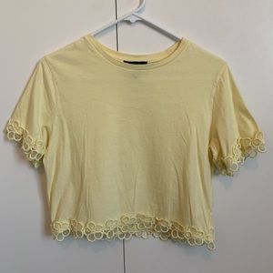 Forever 21 Yellow flower T-Shirt